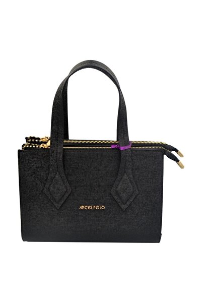 Angel Polo Kadın Iki Bölmeli Deri El ve Omuz Çantası