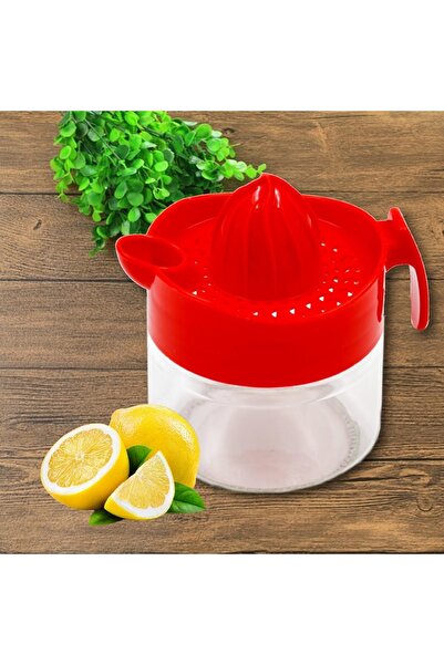 Titiz Lima Glass Bowl Lemon Squeezer 300 ml Red (Kc-405)