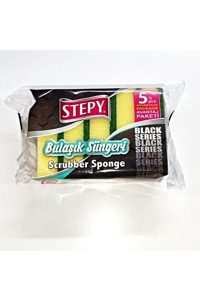 STEPY Flat Dish Sponge 5 Pack