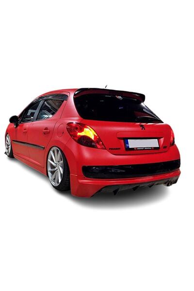 ps dizayn Peugeot 207 2006-2012 Arka Tampon Eki Plastik Uyumlu