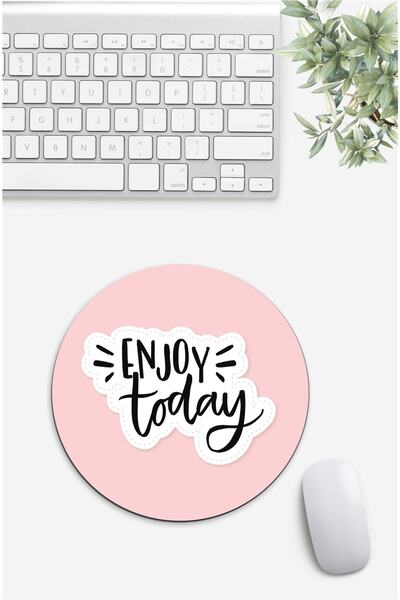 Gizeo Concept Mouse Pad cu mesajul „Bucură-te de azi”