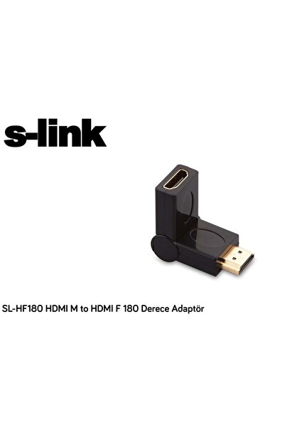 S-LINK Sl-hf180 Hdmı M To Hdmı F 180 Derece Adaptör Uyumlu
