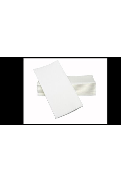 elaia منديل تقديم أبيض من القماش المطلي بالهواء مقاس 40x20 يحتوي على 50 قطعة