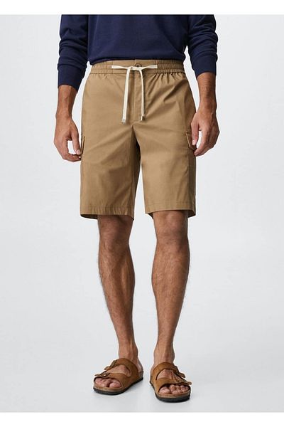 MANGO Man Lano Detailed Cargo Bermudy