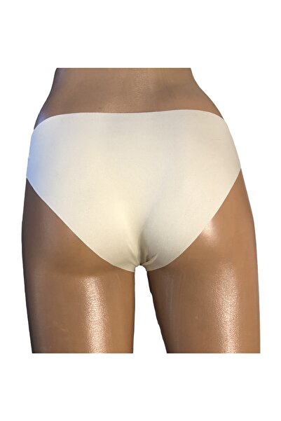 BİLGENS BUTİK Low Waist Non-Marking Laser Cut Women's Panties 3 Pack