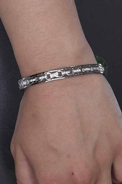 Zaradise Accessories Zirkon Taşlı Çelik Bilezik