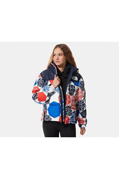 THE NORTH FACE W Printed 1996 Retro Nuptse Jacket Kadın Outdoor Montu Nf0a5ıxk3h11 Çok Renkli