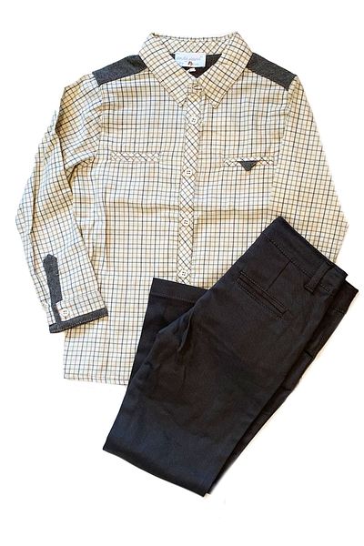 andywawa 7-8 Years, One Size, Baby Boy Seasonal Shirt and Trousers Set