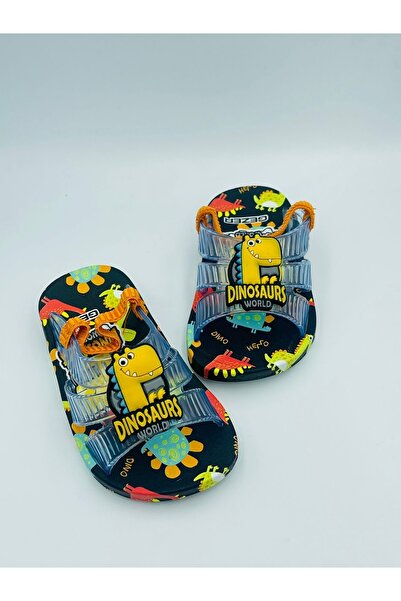 GEZER Dinosaur Patterned Baby Sandals Slippers