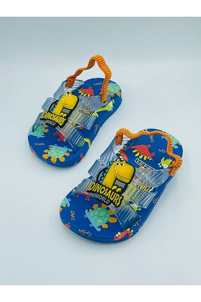 GEZER Dinosaur Patterned Baby Sandals Slippers