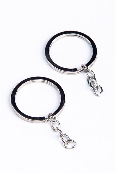 Genel Markalar 100 Adet Zincirli Anahtarlık Halkası Amigurumi Makrome Anahtarlık