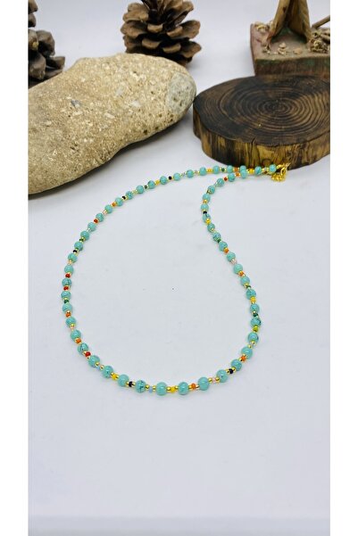 Porsuk Alternatif El Yapımı Etnik Otantik Hippi Tek Sıra Kolye