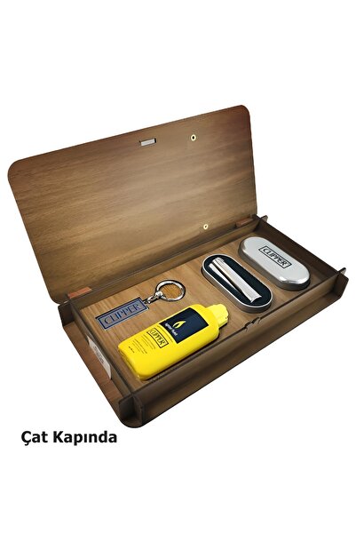 Clipper Benzinli Çakmak Seti Hediye Kutusu Çat Kapında