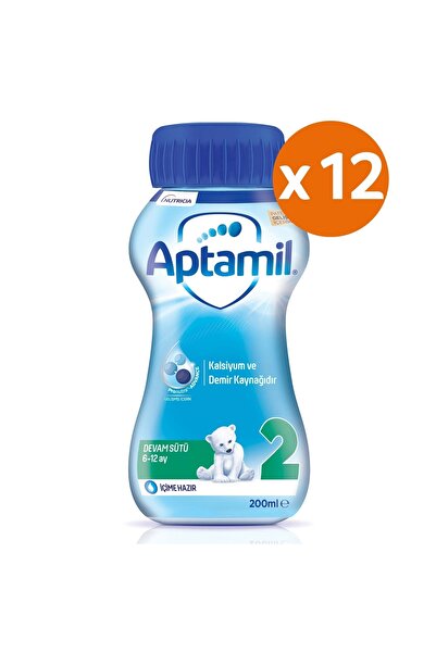 Aptamil 2 Sıvı Likit Devam Sütü 200 Ml X 12 Adet