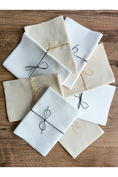 fabricorg Duck Bezi Punch Kumaş Seti (35x35 Cm ) 8 Adet