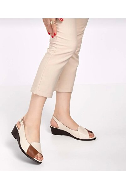 mikay shoes Kadın Hakiki Deri Günlük Sandalet