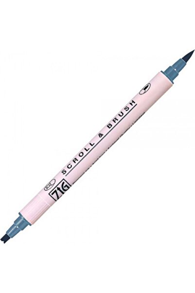 Zig قلم Scroll & Brush قلم الخط المزدوج من قماش الدنيم 034