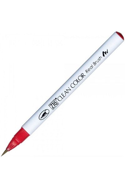Zig Geranium Red Brush Tip Rb-6000At 029 Pen