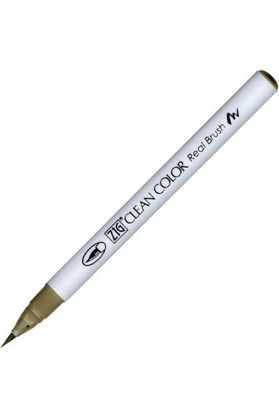 Zig Clean Color Real Brush Rb-6000At 096 Medium Gray Brush Tip Pen