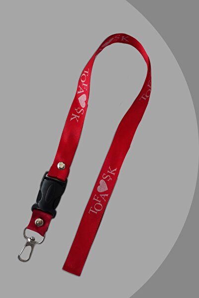 TUSBA MARKET Curea roșie pentru oglindă auto cu logo Tofaș și șnur pentru ogl...