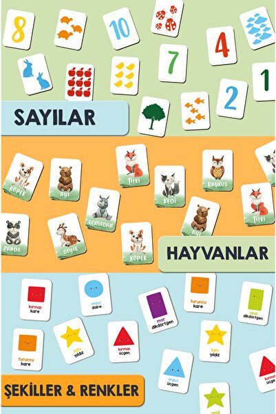 Enjoymydesign لعبة الذاكرة الخشبية مجموعة من 3 بطاقات الذكاء مطابقة لعبة الحي...