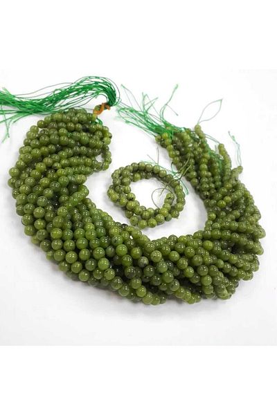 Yüksel Boncuk Σειρά από φυσική πέτρα 6 mm Canada Jade