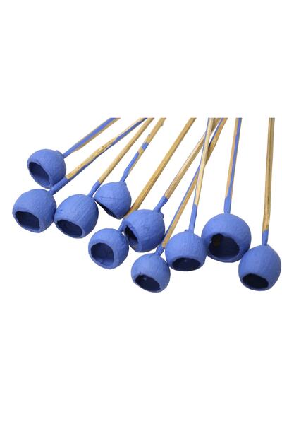 Yapay Çiçek Deposu Cupa Decorativă Mică cu Clopoțel 10Lu Tropic Dovleac Albastru Cobalt