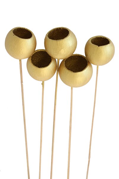 Yapay Çiçek Deposu كوب جرس مزخرف مكون من 5 قطع من البرونز اليقطين الاستوائي