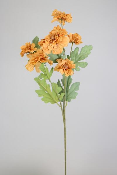 Yapay Çiçek Deposu Yapay 6lı Gerbera Dalı 80 Cm Açık Kahve