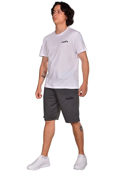 Diadora Mesa - Pantaloni scurti sport din bumbac antracit - Mesa