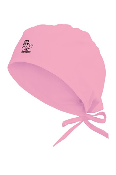 Tasarım Trend Anestezist Temalı Hastane Bonesi Pembe