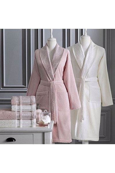 Özdilek Σετ οικογενειακής ρόμπας Dory Pink Cream