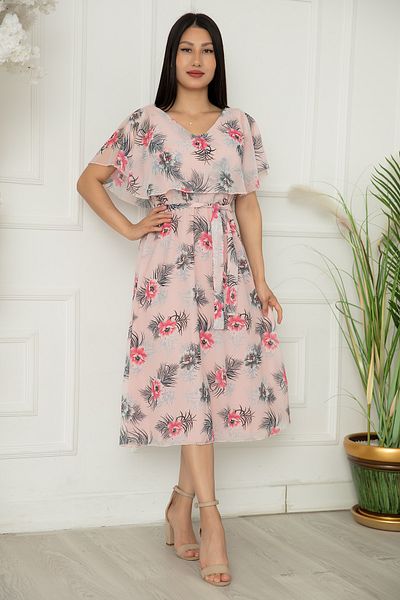 PULLIMM Rochie midi din șifon cu guler Madonna Esp024