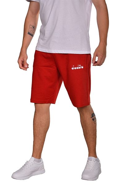Diadora Mesa - Cotton Red Sports Shorts - Mesa