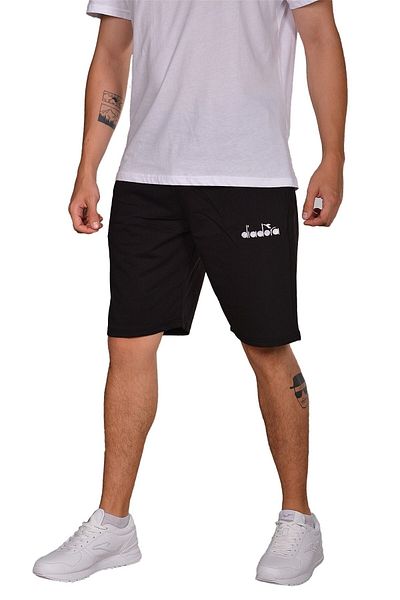 Diadora Mesa - Βαμβακερό μαύρο αθλητικό σορτς - Mesa