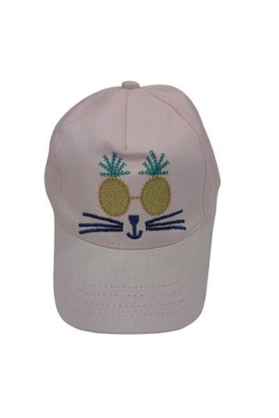Kitti Girl's Light Pink Cat Hat 1-4 Years Head Circumference 48 cm