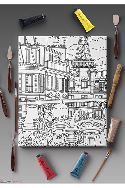 KanvasSepeti 30x20cmtüm Boyama Türlerine Uygun Boyanabilir Tuval Mandala Tabl...