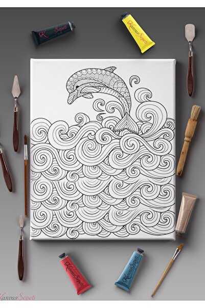 KanvasSepeti 30x20cmtüm Boyama Türlerine Uygun Boyanabilir Tuval Mandala Tabl...