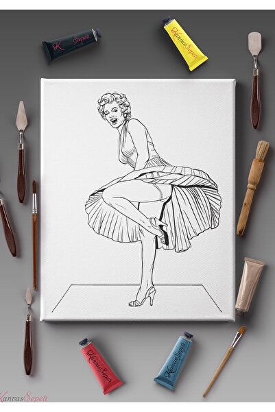 KanvasSepeti Ölçü Seçenekli Tüm Boya Türlerine Uygun Boyanabilir Tablo Tuval ...