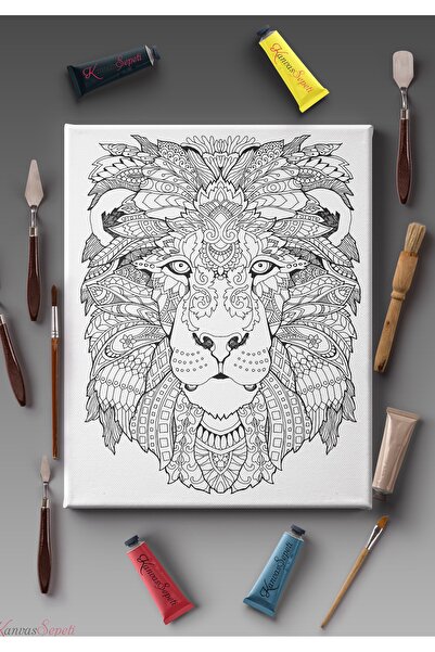 KanvasSepeti Βαφώσιμος καμβάς τραπεζιού κατάλληλος για όλους τους τύπους βαφή...