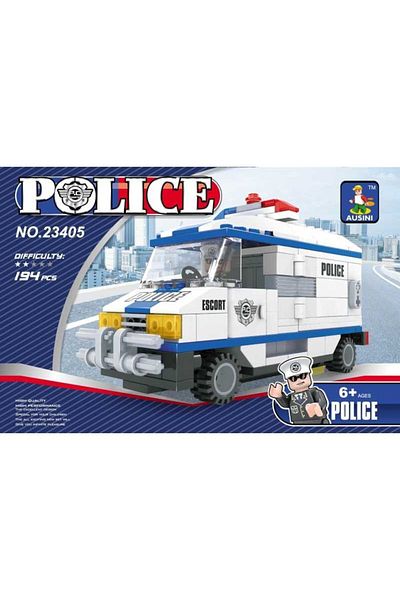 Ausini Mullurg Urg01 Police 194 Piece Police Minibus (Muul)