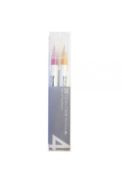 Zig Rb-6000at Clean Color Real Brush Pen Set of 4 Vd