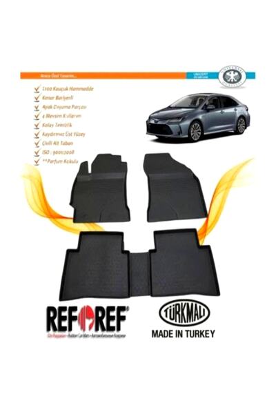 Refref Toyota Corolla 2019 Sonrası Uyumlu 4d Kaucuk Paspas