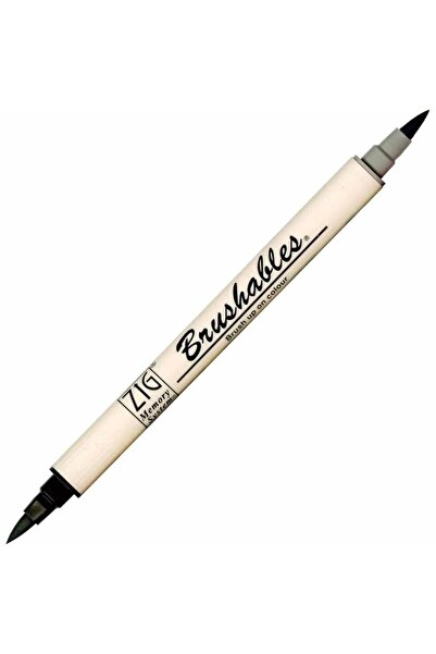 Zig Brushables Ms-7700 Brush Pen Pure Black (10)