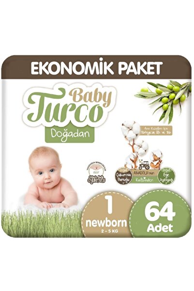 Baby Turco Doğadan 1 Beden Ekonomik 64 Adet