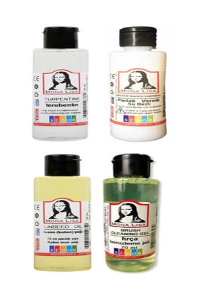 sepmay Resim Yağı Vernik Terebentin Fırça Temizleme Jeli 70 Ml Set
