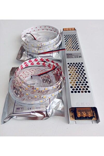 ANZEYGRUP 20 Metre Günışığı Şerit Led + 30 Amper Ultra Slim Trafo Iç Mekan Silikonsuz