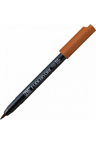 Zig Fudebiyori Brush Pen Cbk-55n Deep Reddish Brown 602