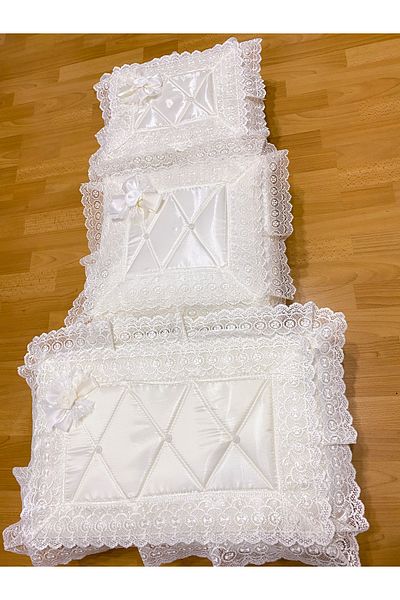 AYHANHOME Bridal Model French Guipure Bundle Promise Engagement Hurcu Dowry Set of 3