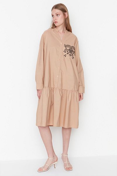 Twist Dress - Brown - Basic